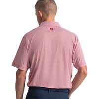 FootJoy Mens Stellar Print Lisle Golf Polo, Red