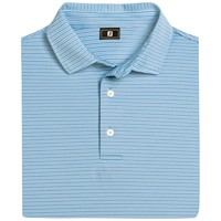 FootJoy Mens Multistripe Stretch Pique Golf Polo, Navy