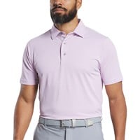 FootJoy Mens Multistripe Stretch Pique Golf Polo, Pink