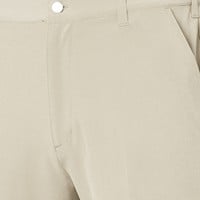 TGW Mens Flat Front Stretch Waist Performance 9in Golf Shorts, Khaki