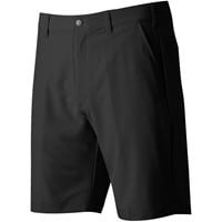 TGW Mens Flat Front Stretch Waist Performance 9in Golf Shorts, Black
