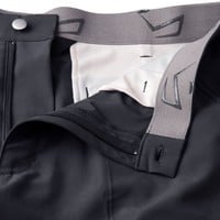 TGW Mens Flat Front Stretch Waist Performance 7in Golf Shorts, Black