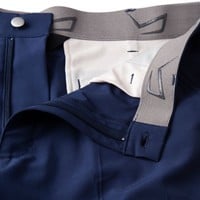 TGW Mens Flat Front Stretch Waist Performance 7in Golf Shorts, Dark Blue