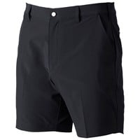 TGW Mens Flat Front Stretch Waist Performance 7in Golf Shorts, Black