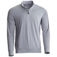 The Weather Co Men's Variegated 1/4 Zip Golf Pullover, Grey