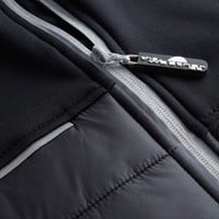 The Weather Co Men's Quilted Golf Vest, Black/Silver