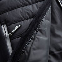 The Weather Co Men's Quilted Golf Vest, Black/Silver