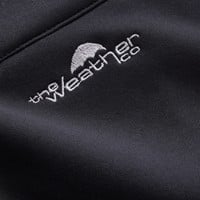 The Weather Co Men's Quilted Golf Vest, Black/Silver