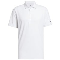 adidas Mens Ultimate 365+ Go-To Print Golf Polo, White/Grey
