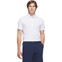 adidas Mens Ultimate 365+ Go-To Print Golf Polo, White/Grey