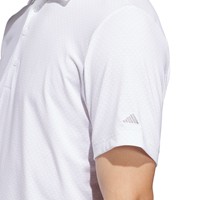 adidas Mens Ultimate 365+ Go-To Print Golf Polo, White/Grey