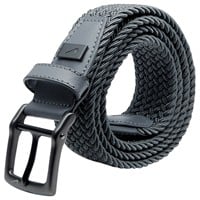 NIKE Stretch Woven Tour Performance Golf Belt, Dark Grey