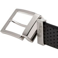 TGW Mens Players Perforated Reversible Golf Belt, Black/Brown