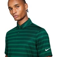 NIKE Men's Dri-FIT Velocity Stripe Golf Polo, Green