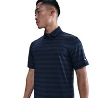 NIKE Men's Dri-FIT Velocity Stripe Golf Polo, Navy