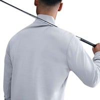 NIKE Men's Velocity 1/2 Zip Golf Pullover, Grey