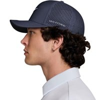 NIKE Dri-FIT Rise Cap Golf Hat, Navy/White