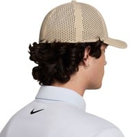 NIKE Dri-FIT Rise Cap Golf Hat, Tan/Black
