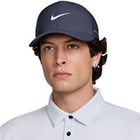 NIKE Dri-FIT Rise Cap Golf Hat, Navy/White
