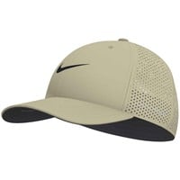 NIKE Dri-FIT Rise Cap Golf Hat, Tan/Black