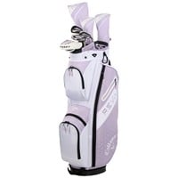 Callaway Womens Reva 8-Piece Golf Set w/Cart Bag, Purple/Grey