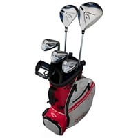 Callaway Junior XJ-2 7-Piece Golf Set w/Stand Bag, Red/White