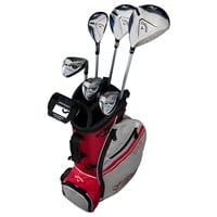 Callaway Junior XJ-3 8-Piece Golf Set w/Stand Bag, Red/White