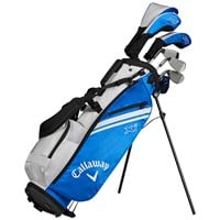 Callaway Junior XJ-3 8-Piece Golf Set w/Stand Bag, Blue/White