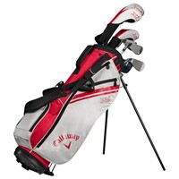Callaway Junior XJ-3 8-Piece Golf Set w/Stand Bag, Red/White