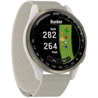 Garmin Approach S50 GPS Golf Watch, Cream