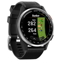 Garmin Approach S44 GPS Golf Watch, Black/Silver