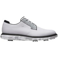 FootJoy Mens Traditions Blucher Golf Shoes - Previous Season Style, White/Grey