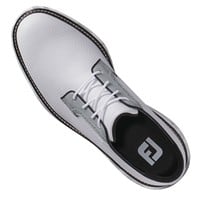 FootJoy Mens Traditions Blucher Golf Shoes - Previous Season Style, White/Grey