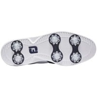FootJoy Womens Traditions Shield Tip Golf Shoes - Previous Season Style, White/Navy