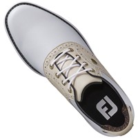 FootJoy Womens Traditions Golf Shoes - Previous Season Style, White/Tan
