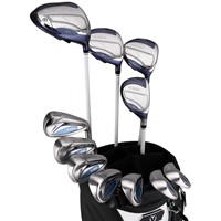 XXIO Ladies Premium Complete 11-Piece Set w/Stand Bag, Black/White