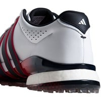adidas Men's Tour360 25 Spikeless Golf Shoes, White/Black/Red