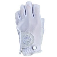 TGW Womens Players Half Finger Golf Glove, White