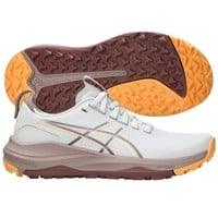 Asics Womens Gel-Kayano Ace 3 Spikeless Golf Shoes, White/Orange