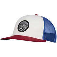 TaylorMade Carlsbad Trucker Golf Hat, Red/White/Blue