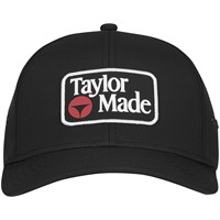 TaylorMade Newport 85 Metal Eyelet Golf Hat, Black