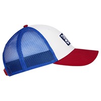 TaylorMade Radar Trucker Golf Hat, Red/White/Blue