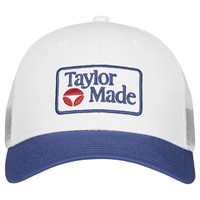 TaylorMade Radar Trucker Golf Hat, White/Navy