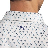 Puma Mens MATTR Fly Golf Polo, White