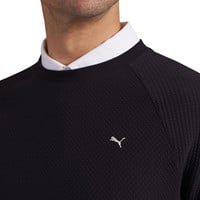 Puma Mens Boulder 2.0 Crewneck Golf Pullover, Black