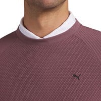 Puma Mens Boulder 2.0 Crewneck Golf Pullover, Brown