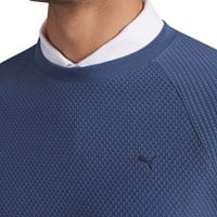 Puma Mens Boulder 2.0 Crewneck Golf Pullover, Dark Blue