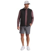 Puma Mens Cloudspun Fleece Hybrid Golf Vest, Black