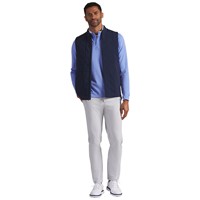 Puma Mens Cloudspun Fleece Hybrid Golf Vest, Navy