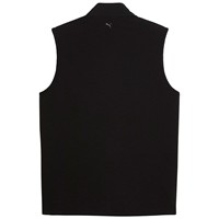 Puma Mens Cloudspun Fleece Hybrid Golf Vest, Black